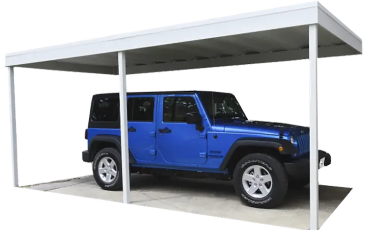 Arrow Wall Attached Carport Kits